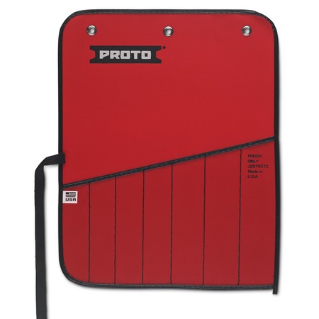 PROTO Red Canvas 7-Pocket Tool Roll J25TR37C